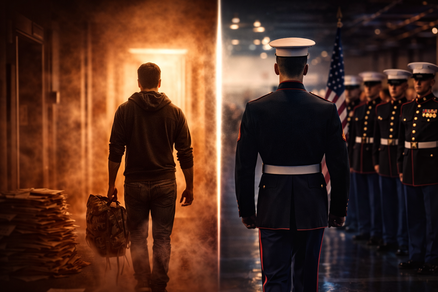 Came In One Way. Left Another.